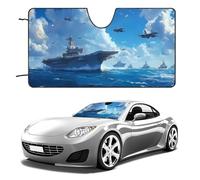 Military USS Ship Fight Jets Car Window Shade Front Windscreen Sun Shade for Windshield Blinds Truck Accessories