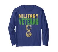 Military Veteran Honor Medal Hero Recognition Long Sleeve T-Shirt