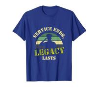 Military Veterans Retirement Plan Funny Retired Soldier T-Shirt, Men, Royal Blue, Medium