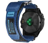 Military Watch Band Compatible with Garmin, 22mm Wide Hoop and Loop Nylon Quick Fit Strap for Fenix 8 47mm /7/7 Pro/6/6 Pro/5/5 Plus/E 47mm, MARQ , Instinct 2/Tacical, D2 Delta S/Descent G1, S60/62