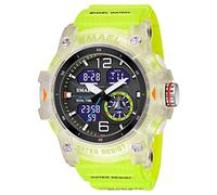 Military Watches for Men Outdoor Sports Digital Watch Tactical Army Wristwatch LED Stopwatch Waterproof Military Watches for Men, C-Fluorescent green