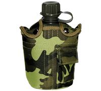Military Water Bottle Army Canteen Travel Camping Bushcraft Czech Woodland Cover
