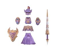 Military Weapons Set, 9PCS Medieval Royal Knight Armor & Weapons Building Block Accessory Pack, Compatible Minifig Noble Combat Gear for Custom Figures (Purple)