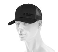 Military Wear Haft Retro Trucker Cap - Black