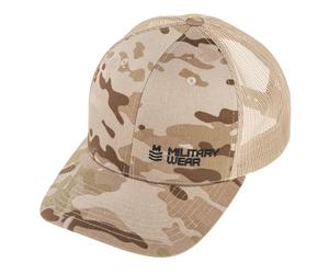 Military Wear Haft Retro Trucker Cap - MultiCam Arid/Tan