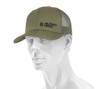 Military Wear Haft Retro Trucker Cap - Olive