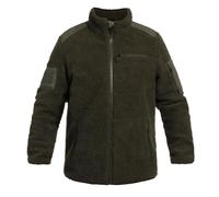 Military Wear Tactical Teddyfleece Olive 4XL | Combat Grade Fleece with 5 Pockets | Military Tactical Jacket with Velcro Panels | Special Forces & Survival Gear | 100% Polyester