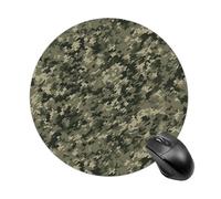 Military Woods Camouflage Gaming Mouse Pad Funny Mousepad with Non-Slip Rubber Base Cute Mouse Pads for Desk for Women Small Portable Mouse Mat for Laptop Mini Computer Mousepads 7.8x7.8 Inches