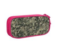 Military Woods Camouflage Pencil Case, Zip Smooth Pencil Case, Portable Pencil Case Large School Stationery Storage Bag, Make-Up Bag