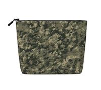 Military Woods Camouflage Toiletry Bags for Women, Portable Travel Cosmetic Bag, Daily Organiser with Zipper