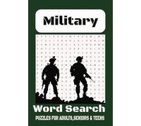 Military Word Search Puzzle Book: Easy to Read Print about Armed Forces Lingo, Service Branches and More | 6x9 inches, 110 pages | 50+ Puzzles … Gift for Holidays, Vacations and Free Times
