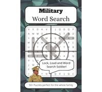 Military Word Search Puzzle Book: Word Searches with Easy to Read Print about Military, Army, Veterans and More | 6 x 9inches, 110 Pages | 50+ puzzles