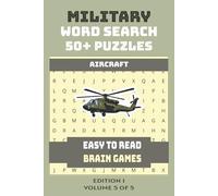 Military Word Search Puzzle Book: Word Searches With Easy To Read Print With Military, Army, Navy and More | 6x9 inches, 110 Pages | 50+ Puzzles ... Gift for Vacations, Holidays and Leisure Times