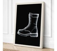 Military Work Boot Industrial Canvas Wall Art Print 30x20 Inch (76 x 51 cm)