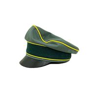 militaryharbor WW2 German Heer Gabardine Signal Crusher Visor Cap-57