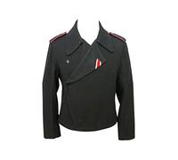 militaryharbor WW2 WWII Heer Panzer Black Wool wrap/jacket-2XL