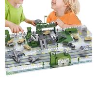 militarys Toy Set - 30 Piece Fight-Action Soldier, Army Combat Vehicles, jets Fighter Planes, Helicopter War Tanks, tacticals Battle Gear | Educational Adventure Playset for Boys todlers Party Holiday