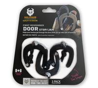 Militaur First Responder Black Door Stop. Stops Doors from Closing. Molle & PALS Compatible. Police & EMS Door Jam. Firefighter Tools Door Wedge. Door Pinch Guard for Safety. (3 Pack)