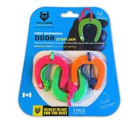 MILITAUR First Responder Door Jam/Stop (3 Pack) - Glow-in-The-Dark NEON, Molle Compatible, Tactical Door Control for Police, EMS, EMT, Firefighters, Movers, and Couriers