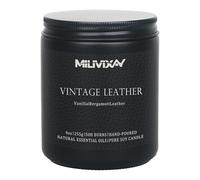MILIVIXAY Candle for Men Vintage Leather Scented Classic 9oz Jar Single Wick Candle, Soy Wax Candles for Consistent Burn, Over 50 Hours of Burn Time, Ideal for Creating Relaxing & Holiday Gifting.