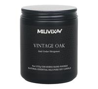 MILIVIXAY Candle for Men Vintage Oak Scented Classic 9oz Jar Single Wick Candle, Soy Wax Candles for Consistent Burn, Over 50 Hours of Burn Time, Ideal for Creating Relaxing & Holiday Gifting.