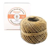 MILIVIXAY Hemp Wick with Natural Beeswax Coating, Edible Grade Beeswax, 200 FT Spool, Standard Size (1.0mm),Unbleached, Un-Dyed and 100% Organic.
