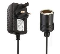 MILIWAN Car plug DC Adapter 240V 2A AC Mains to 12V DC, Car Converter Socket Voltage UK Plug Household Cigarette Lighter Voltage Converter AC to DC(Maximum power 24W)