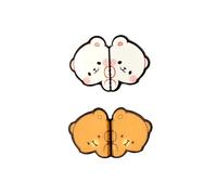 Milk and Mocha Peeking Magentic Bookmarks Pack of 2 Authentic Milk Mocha Bear Merchandise for Book Lovers Page Markers Students Teachers Reading Marker Clip Cute Adorable School Office Home Supplies