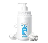 Milk Body Wash Body Shower 500ml/16.91oz, Gentle Silk Soft Foaming Milk Bath, Moisturizing Body Cleanser for All Skin, Natural Creamy Body Wash & Cleanser, Soap, Mostiurizing PH Balancing