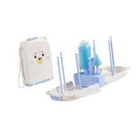 Milk Bottle Cleaning Brush Portable Baby Set Water Bottles Travel Nursing with Drying Rack Baby Feeding Accessories