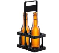Milk Bottle Holder - Beer Bottle Rack | Plasstic Drink Carrier | Bottles Storage Saver Drinks Organizer Holding Container 2 Bottle Wine Carrier for Camping Picnic BBQ Trip Bar Handheld