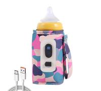 Milk Bottle Insulation Cover | Digital USB Bottle Warmer Milk Warmer - 5 Gear Temperature Bottle Bag Adjustable Heat Keeper Feeding for Travel