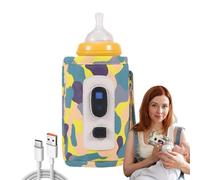 Milk Bottle Insulation Cover Heat Keeper Adjustable Portable Insulated | Milk Warmer for Feeding Kids Warm Milk Travel Outdoor Car Stroller Nighttime Road Trip Airplane Commute Hiking C