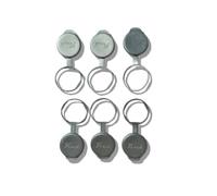Milk Bottle Tops - 6 Silver Reusable Milk Bottle Tops - Made in The UK. Durable, Eco-Friendly, Perfect Fit for UK 1-Pint Glass Bottles - Fully Recyclable Plastic Bottle Lids