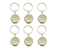 Milk Bottle Tops - 6 White Reusable Milk Bottle Tops - Made in the UK. Durable, Eco-Friendly, Perfect Fit for UK 1-Pint Glass Bottles - Fully Recyclable Plastic Bottle Lids