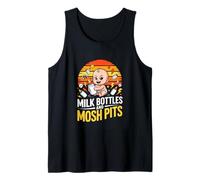 Milk Bottles and Mosh Pits Rock Baby Humor Tank Top