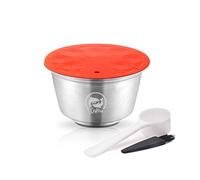 Milk Capsule,Milk Foam Pod Steel Refillable,Compatible with Dolce Gusto,Reusable Stainless