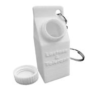 Milk Carton Keychain Pill Holder, Portable Small Pill Box, Cute Key Ring Pill Organiser, Lightweight Lactose and Tolerant Pill Container for Women