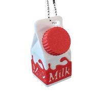Milk Carton Keychains - Multipurpose Design Funny Pill Holder Milk Keychain | Convenient Carrying Unique Carton Bottle Keychain | Mini Pill Clip for Pocket, Backpack and Keys