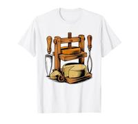 Milk Cheese Wheel Progression Art Cheesemaker Cheesemaking T-Shirt