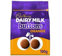 Milk Chocolate Bags 100g Range - Sharing Size Chocolate Pouch - Party Treats & Everyday Snacking (Cadbury Dairy Milk Chocolate Orange Buttons 100G)