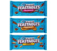 Milk Chocolate Bar Feastables Mrbeast Healthy Snack Individually Wrapped Bars for Dessert, Snacks Treats for Kids Small Gifts Presents for Women Mens Gift Set (Milk - Peanut - Almond)