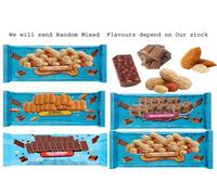 Milk Chocolate Bars - 60g - Classic Milk, Crunch with Puffed Rice, Almond Chunks & Peanut Butter Flavors - Mbst (15 x Pack, Random Mixed)