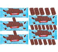 Milk Chocolate Bars - 60g - Classic Milk, Crunch with Puffed Rice, Almond Chunks & Peanut Butter Flavors - Mbst (5 x Pack, Milk Crunch)