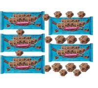 Milk Chocolate Bars - 60g - Classic Milk, Crunch with Puffed Rice, Almond Chunks & Peanut Butter Flavors - Mbst (5 x Pack, Milk Chocolate)