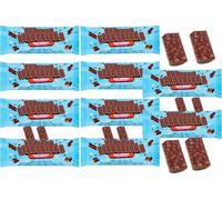 Milk Chocolate Bars - 60g - Classic Milk, Crunch with Puffed Rice, Almond Chunks & Peanut Butter Flavors - Mbst (10 x Pack, Milk Crunch)
