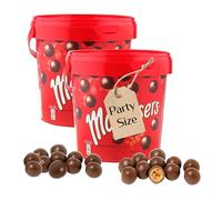 Milk Chocolate Bulk Buy Party Bucket - Pack of 2 x 440g Crunchy Ball with Honeycomb Centerpiece. Great Birthday Gifts for Women or Chocolate Hamper, Party Bag Fillers, Stocking Fillers, Movie Night
