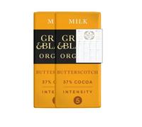 Milk Chocolate Bundle which Contains Green & Black's Butterscotch Milk Chocolate Bar 90g - Pack of 2 with Grocery List Card