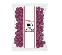 Milk Chocolate Cabbage 1kg | Foil-Wrapped Novelty Chocolates | Red Cabbage Design | Bulk Buy Fun for Parties & Gifting