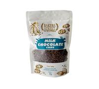 Milk Chocolate Chips 1kg - By Bakers Street - Resealable Pouch - Chocolate Chips for Cookies, Muffins & Cakes - Pure Tasty & Creamy Flavour - Melts Smoothly